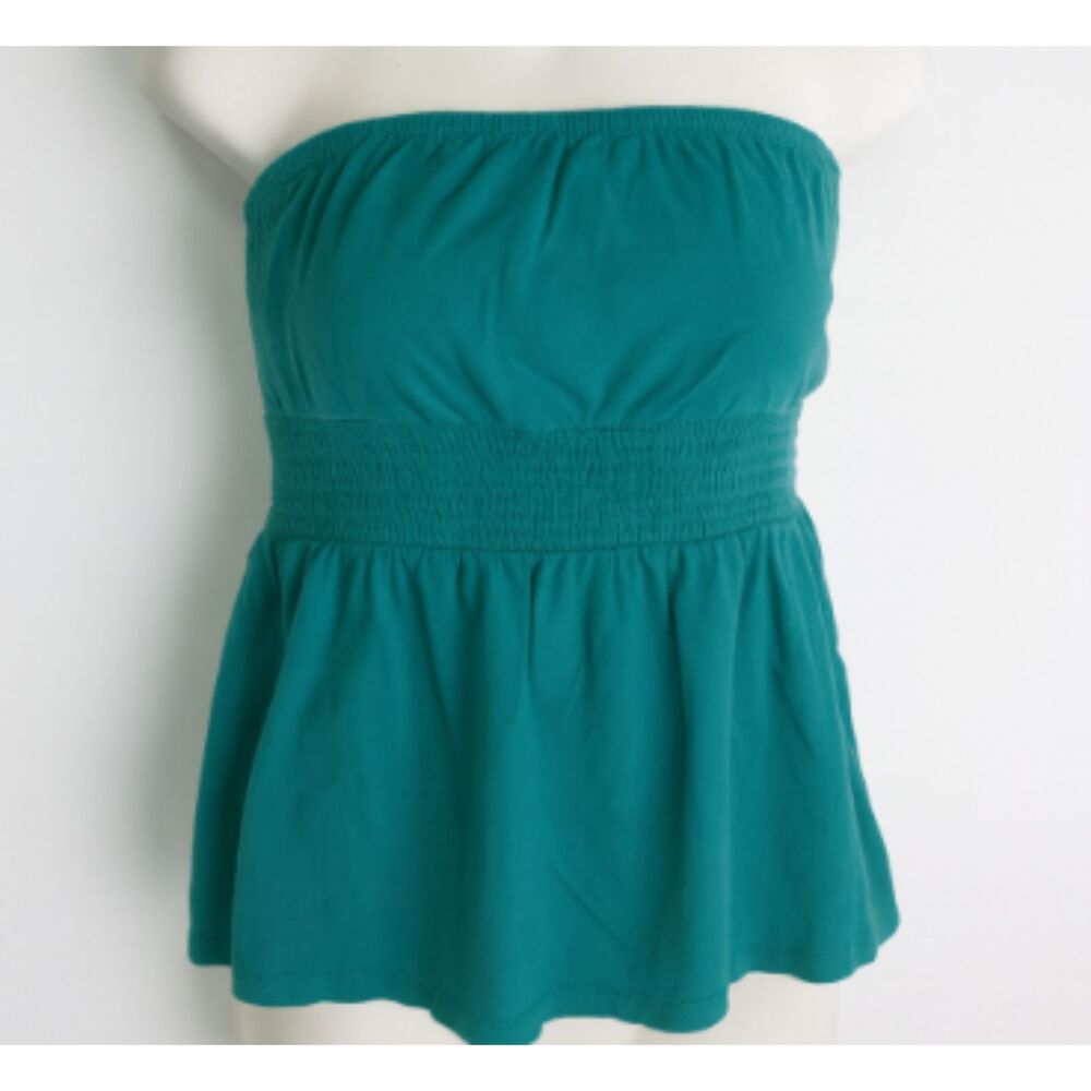 Old Navy Y2K Style Smocked Waist Strapless Top Size Medium